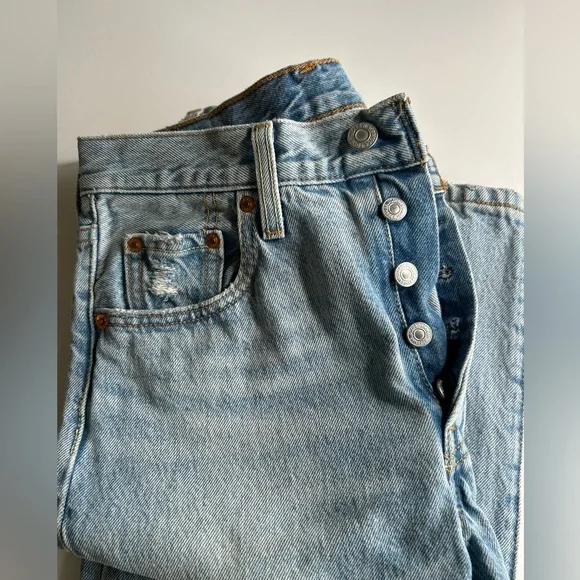Levi’s 501 straight leg size denim Jeans size 25 - Picture 3 of 6